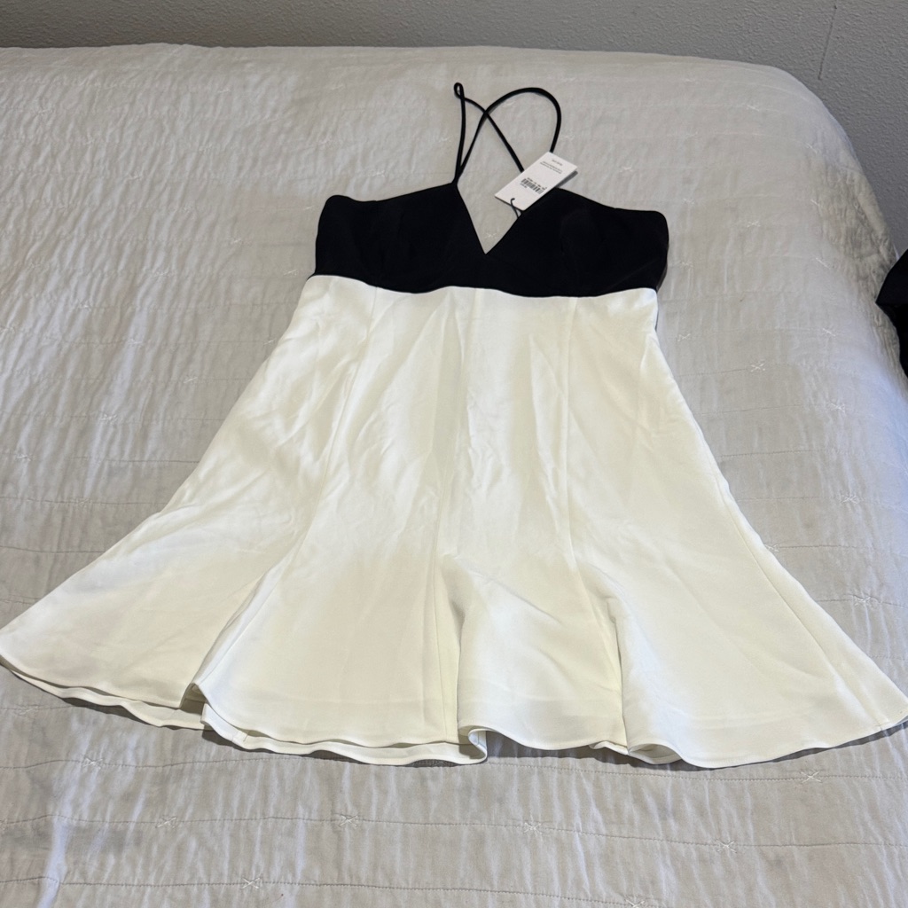 ReissTrina Twotone Minidress Strap Dress